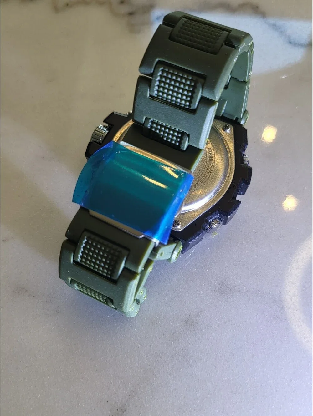 Basumiu Men's Digital Watch Tactical Military GLOWS! Dual Display NWT 8.75